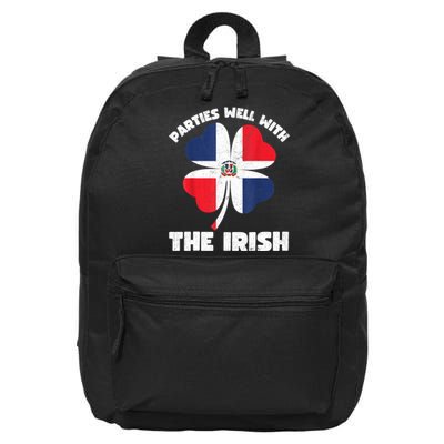 Dominican Parties Well The Irish, Dominican St Patricks Day 16 in Basic Backpack