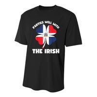 Dominican Parties Well The Irish, Dominican St Patricks Day Youth Performance Sprint T-Shirt