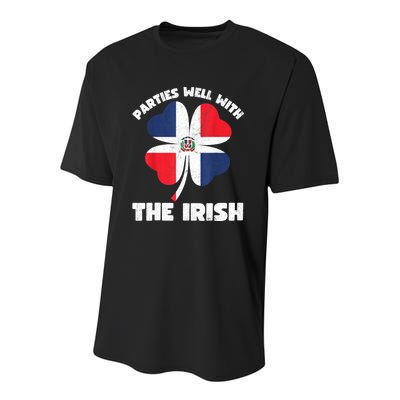 Dominican Parties Well The Irish, Dominican St Patricks Day Youth Performance Sprint T-Shirt