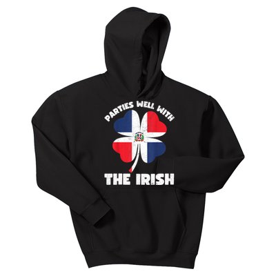 Dominican Parties Well The Irish, Dominican St Patricks Day Kids Hoodie