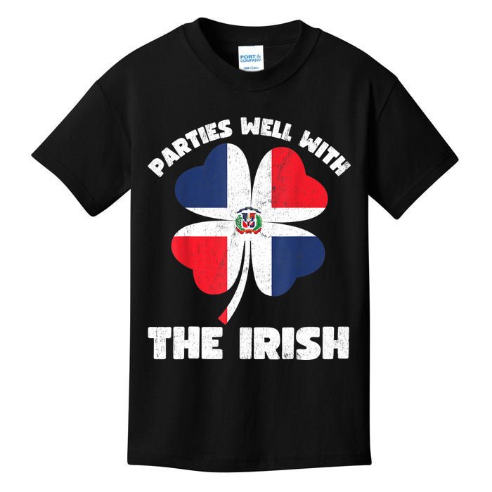 Dominican Parties Well The Irish, Dominican St Patricks Day Kids T-Shirt