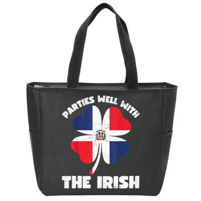 Dominican Parties Well The Irish, Dominican St Patricks Day Zip Tote Bag