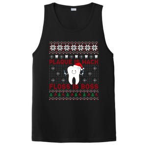 Dentist Plaque Wack Floss Is Boss Ugly Christmas Gift PosiCharge Competitor Tank