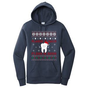 Dentist Plaque Wack Floss Is Boss Ugly Christmas Gift Women's Pullover Hoodie