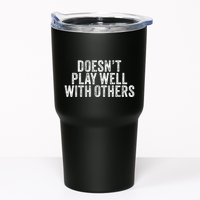 DoesnT Play Well With Others Funny Vintage Retro Tumbler