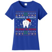 Dentist Plaque Wack Floss Is Boss Ugly Dentist Christmas Cool Gift Women's T-Shirt