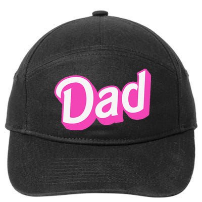 Dad Pin.K & White Overlapping Font Halloween 7-Panel Snapback Hat