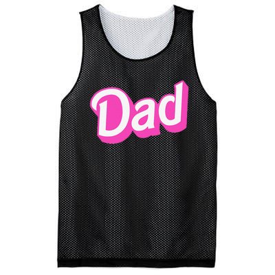 Dad Pin.K & White Overlapping Font Halloween Mesh Reversible Basketball Jersey Tank