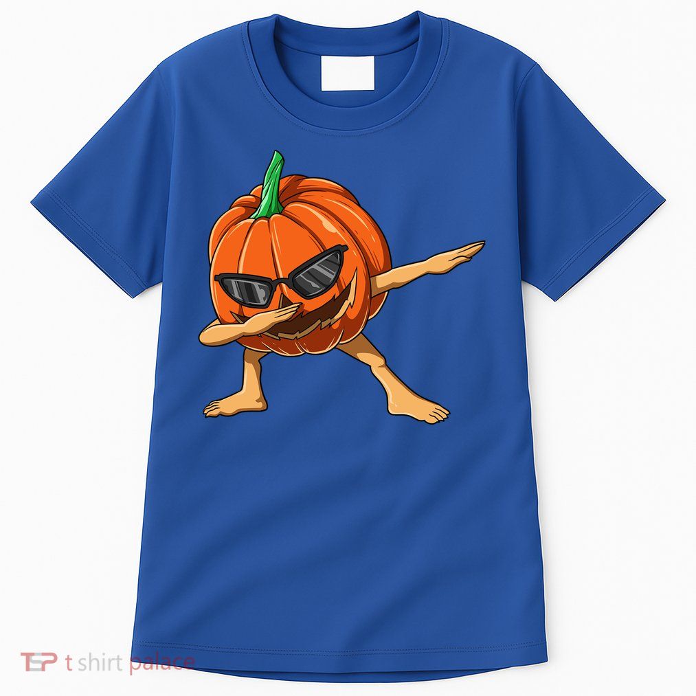 Dabbing Pumpkin With Glasses Halloween Pumpkin Dabbing Dab Gift Tall T-Shirt