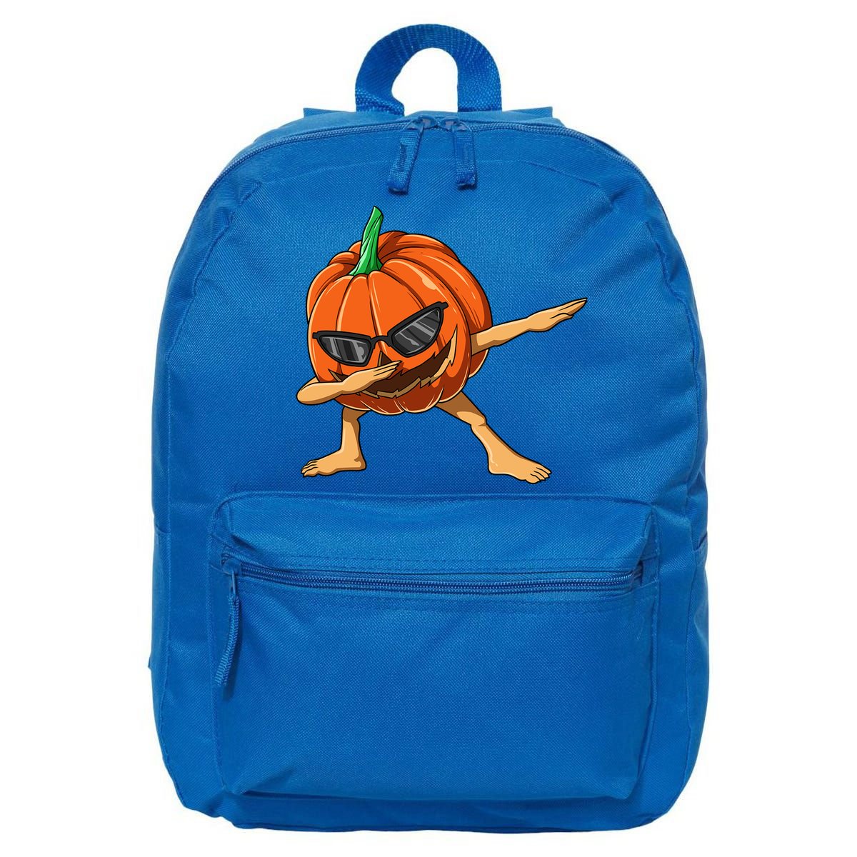 Dabbing Pumpkin With Glasses Halloween Pumpkin Dabbing Dab Gift 16 in Basic Backpack