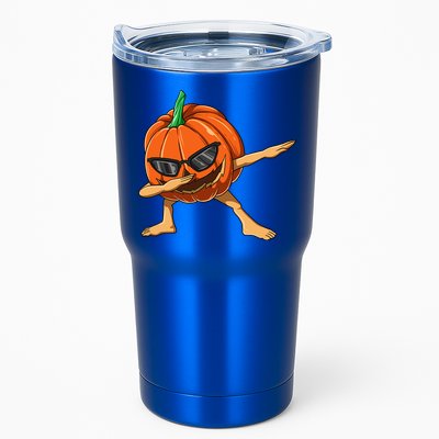 Dabbing Pumpkin With Glasses Halloween Pumpkin Dabbing Dab Gift Tumbler
