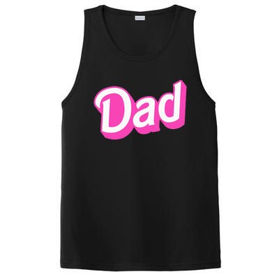 Dad Pink & White Overlapping Font Halloween PosiCharge Competitor Tank