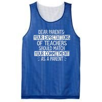 Dear Parents Your Expectations Of Teachers Should Gift Mesh Reversible Basketball Jersey Tank