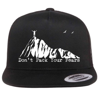 Don't Pack Your Fears Ultralight Hiking Backpacking Hiker Flat Bill Trucker Hat