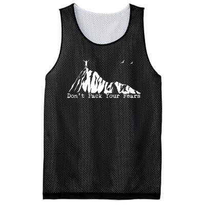 Don't Pack Your Fears Ultralight Hiking Backpacking Hiker Mesh Reversible Basketball Jersey Tank