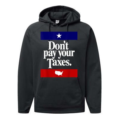 Dont Pay Your Taxes Pay Performance Fleece Hoodie