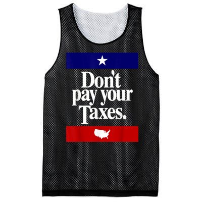 Dont Pay Your Taxes Pay Mesh Reversible Basketball Jersey Tank