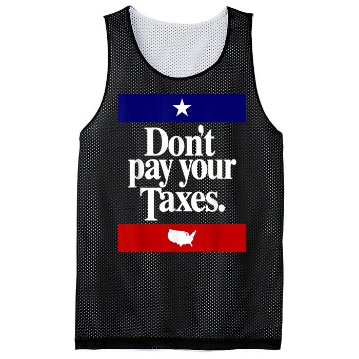 Dont Pay Your Taxes Pay Mesh Reversible Basketball Jersey Tank