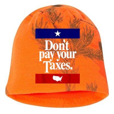 Dont Pay Your Taxes Pay Kati - Camo Knit Beanie