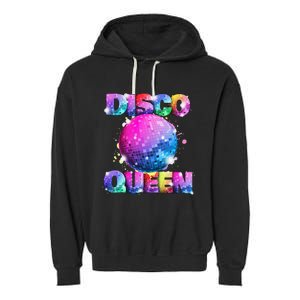 Disco Queen 70s Themed Dancing Seventies Ball Costume Garment-Dyed Fleece Hoodie