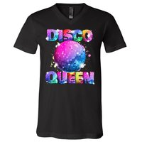 Disco Queen 70s Themed Dancing Seventies Ball Costume V-Neck T-Shirt