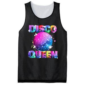 Disco Queen 70s Themed Dancing Seventies Ball Costume Mesh Reversible Basketball Jersey Tank