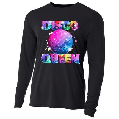 Disco Queen 70s Themed Dancing Seventies Ball Costume Cooling Performance Long Sleeve Crew