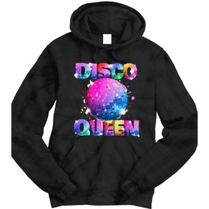 Disco Queen 70s Themed Dancing Seventies Ball Costume Tie Dye Hoodie