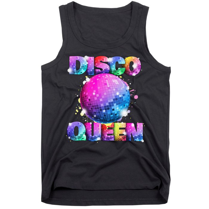 Disco Queen 70s Themed Dancing Seventies Ball Costume Tank Top