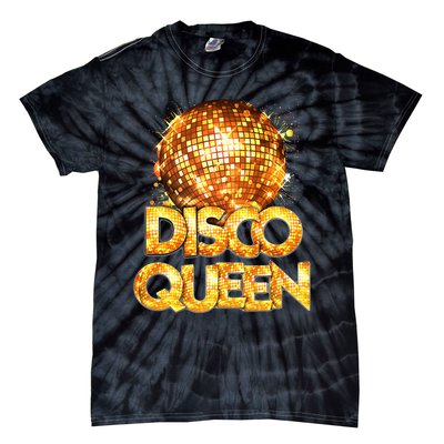 Disco Queen 70s Themed Vintage Disco Fever Costume Tie-Dye T-Shirt