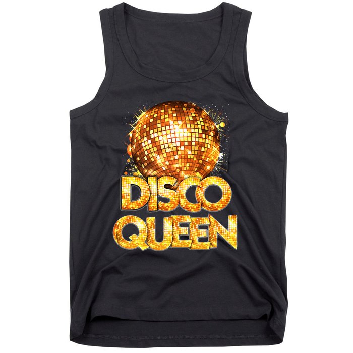 Disco Queen 70s Themed Vintage Disco Fever Costume Tank Top