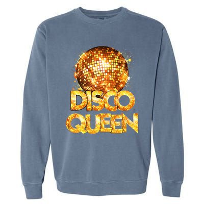 Disco Queen 70s Themed Vintage Disco Fever Costume Garment-Dyed Sweatshirt