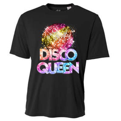 Disco Queen  70s Disco Themed Vintage Seventies Costume Cooling Performance Crew T-Shirt