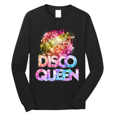 Disco Queen  70s Disco Themed Vintage Seventies Costume Long Sleeve Shirt