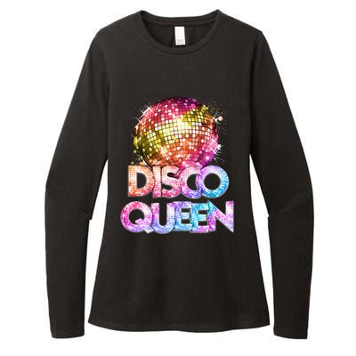 Disco Queen  70s Disco Themed Vintage Seventies Costume Womens CVC Long Sleeve Shirt