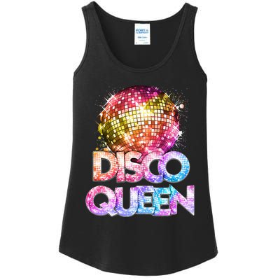 Disco Queen  70s Disco Themed Vintage Seventies Costume Ladies Essential Tank