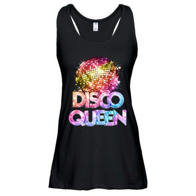 Disco Queen  70s Disco Themed Vintage Seventies Costume Ladies Essential Flowy Tank