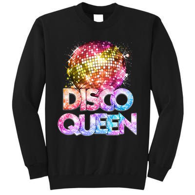 Disco Queen  70s Disco Themed Vintage Seventies Costume Tall Sweatshirt