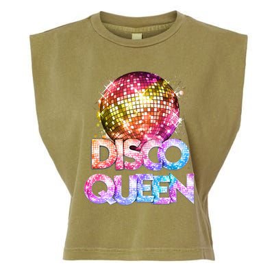 Disco Queen  70s Disco Themed Vintage Seventies Costume Garment-Dyed Women's Muscle Tee