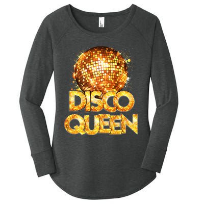 Disco Queen 70s Themed Vintage Disco Fever Costume Women's Perfect Tri Tunic Long Sleeve Shirt