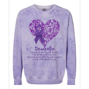 Dementia Quote AlzheimerS Support Colorblast Crewneck Sweatshirt