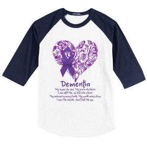 Dementia Quote AlzheimerS Support Baseball Sleeve Shirt