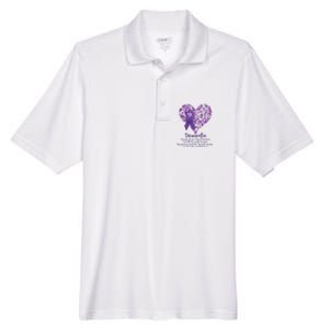 Dementia Quote AlzheimerS Support Men's Origin Performance Pique Polo