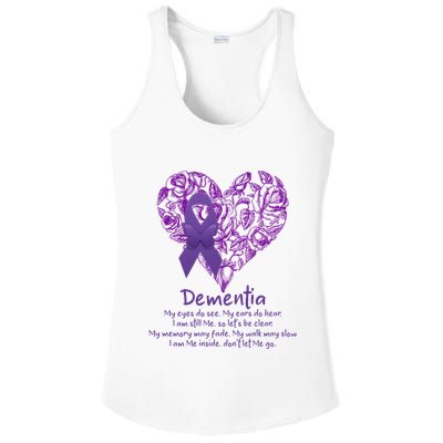Dementia Quote AlzheimerS Support Ladies PosiCharge Competitor Racerback Tank