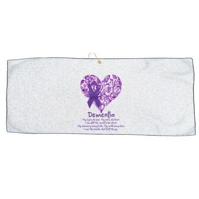 Dementia Quote AlzheimerS Support Large Microfiber Waffle Golf Towel