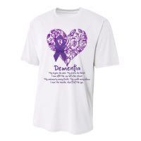 Dementia Quote AlzheimerS Support Performance Sprint T-Shirt