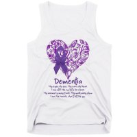 Dementia Quote AlzheimerS Support Tank Top