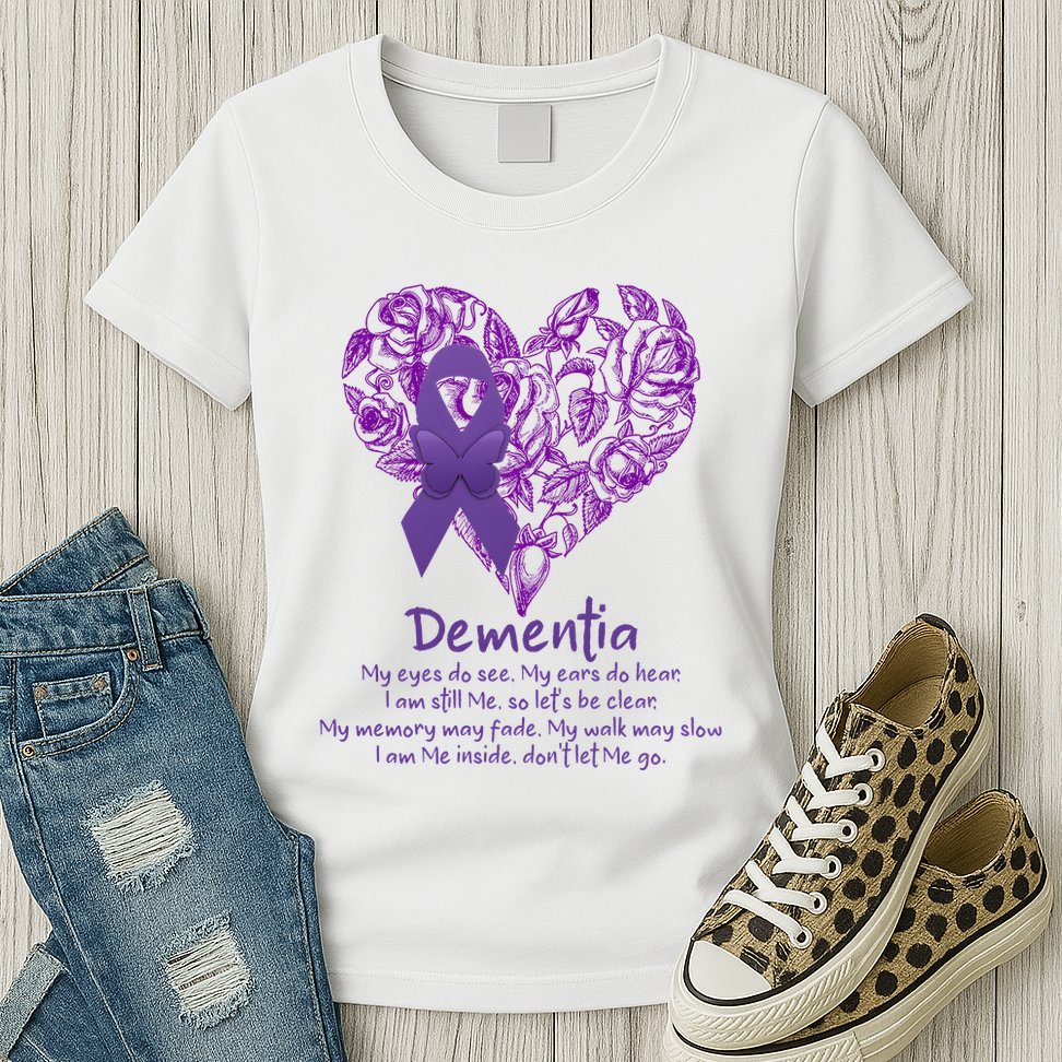 Dementia Quote AlzheimerS Support Womens T-Shirt