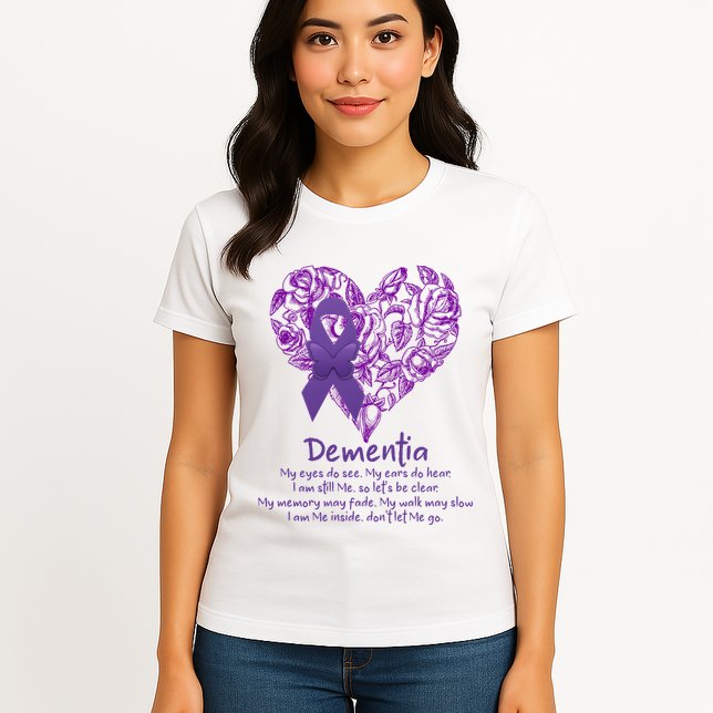 Dementia Quote AlzheimerS Support Womens T-Shirt