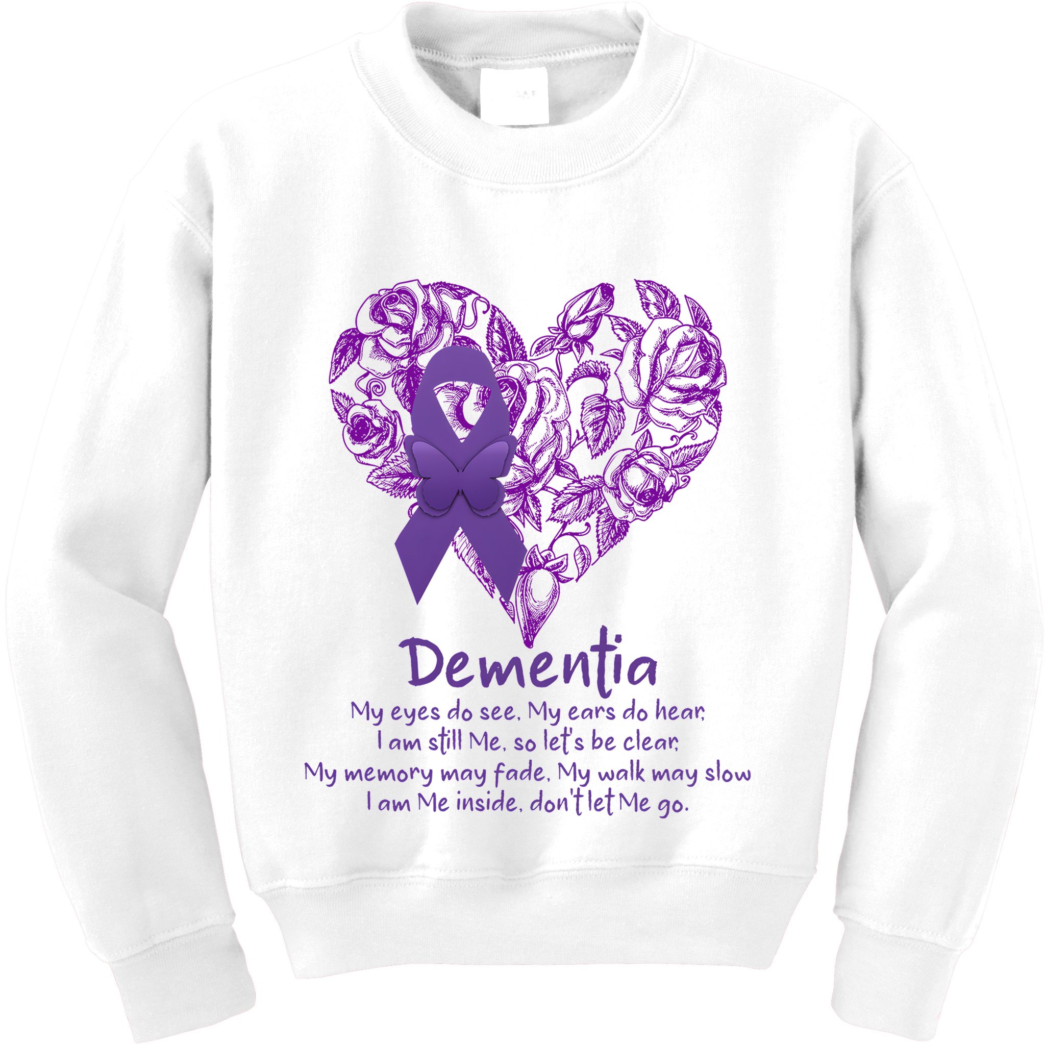 Dementia Quote AlzheimerS Support Kids Sweatshirt